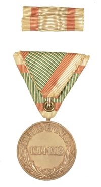WWI AUSTRO HUNGARIAN  GAOD & COUNTRY NON COMBATANT MEDAL #2